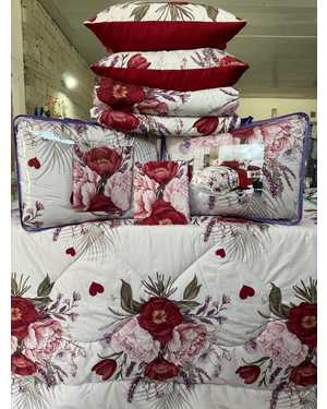 Комплект постельного белья с одеялом + подушка 2шт. Ткань: Сатин-Хлопок(возможно замена на похожее)