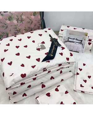 Комплект постельного белья с готовым одеялом Модель Victoria Secrets & Love happiness. Материал 13% Вискоза 87% Хлопок Наполнитель: бамбук & шёлк(возможно замена на похожее)