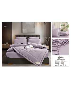 Комплект постельного белья Candies Barhat с готовым одеялом. Ткань: Бархатный Сатин(возможно замена на похожее)