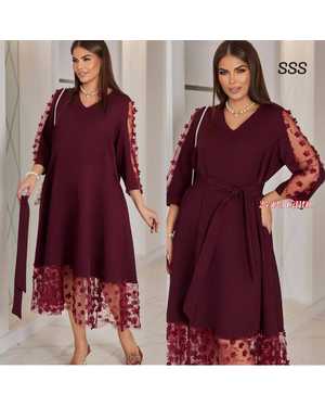 БРЮКИ ТКАНЬ ТРИКОТАЖ С СЕТКОЙ