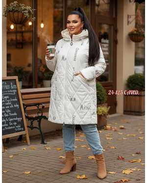 КУРТКА ТКАНЬ СИНТЕПОНОМ С БАРАШКА НАТУРАЛЬНЫЙ