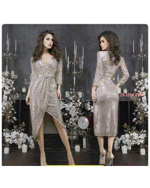 ПЛАТЬЕ В РАЗМЕР ТКАНЬ ПАЙЕТКА С ПОДКЛАДКОЙ