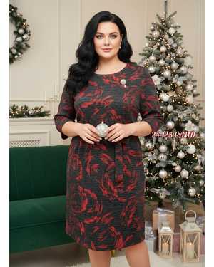 ПЛАТЬЕ ТКАНЬ ЖАККАРД С ЛЮРЕКСОМ