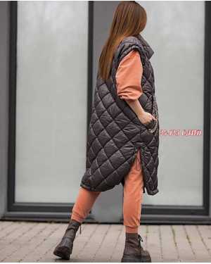 ЖИЛЕТКА ТКАНЬ ПЛАЩЕВКА СИНТЕПОН С ПОДКЛАДКА