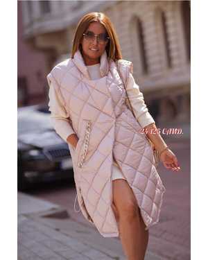 ЖИЛЕТКА ТКАНЬ ПЛАЩЕВКА СИНТЕПОН С ПОДКЛАДКА