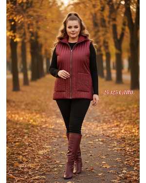 ЖИЛЕТКА ТКАНЬ СИНТИПОН С ПОДКЛАДКА СО СТРАЗАМИ