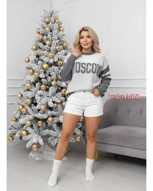 СВИТЕР ТКАНЬ ВЯЗНЫЙ КАШЕМИР