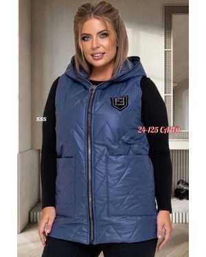 ЖИЛЕТКА ТКАНЬ ПЛАЩЕВКА С ПОДКЛАДКОЙ, СИНТЕПОН