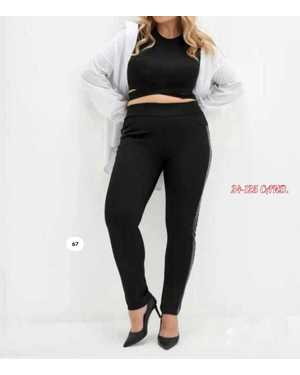 ШТАНЫ ТКАНЬ ТРИКОТАЖ С ЭКО-КОЖА