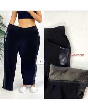 ШТАНЫ ТКАНЬ ТРИКОТАЖ С ЭКО-КОЖА