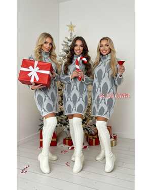 ПЛАТЬЕ-ТУНИКА ТКАНЬ ШЕРСТЬ АНГОРА