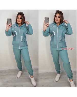 ЖЕНСКИЙ КОСТЮМ ДВОЙКА ТКАНЬ ТРИКОТАЖ