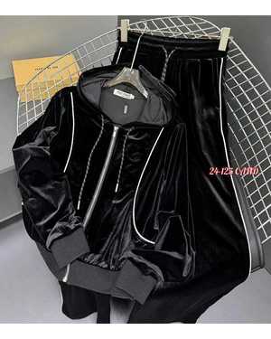 ЖЕНСКИЙ КОСТЮМ ДВОЙКА ТКАНЬ ВЕЛЮР