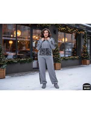 ЖЕНСКИЙ КОСТЮМ ДВОЙКА ТКАНЬ ФЛИС С НАЧЁСОМ