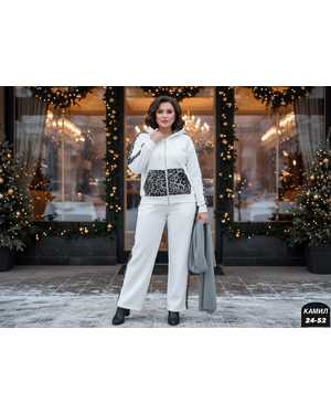 ЖЕНСКИЙ КОСТЮМ ДВОЙКА ТКАНЬ ФЛИС С НАЧЁСОМ