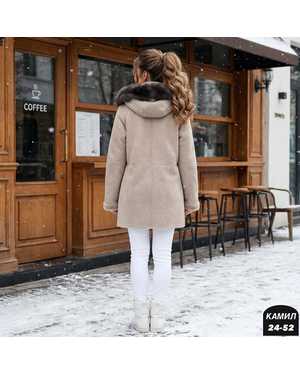 ДУБЛЁНКА ТКАНЬ НАТУРАЛЬНАЯ ЗАМША, ИСКУССТВЕННЫЙ МЕХ