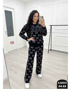 ЖЕНСКИЙ КОСТЮМ ДВОЙКА ТКАНЬ КАШЕМИР С СТРАЗАМИ