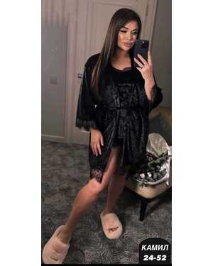 ЖЕНСКИЙ КОСТЮМ ТРОЙКА ТКАНЬ ВЕЛЮР