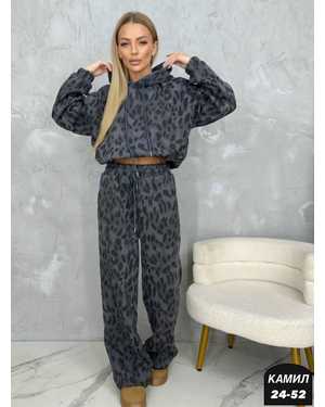 ЖЕНСКИЙ КОСТЮМ ДВОЙКА ТКАНЬ С НАЧЕСОМ