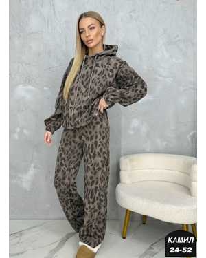 ЖЕНСКИЙ КОСТЮМ ДВОЙКА ТКАНЬ С НАЧЕСОМ