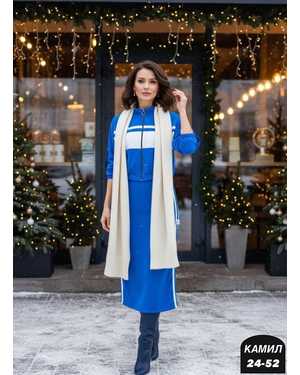 ЖЕНСКИЙ КОСТЮМ ДВОЙКА ТКАНЬ ДВУНИТКА