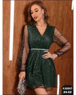 ПЛАТЬЕ ТКАНЬ КРЕПУН + ГИПЮР