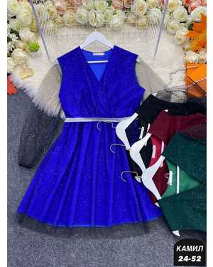 ПЛАТЬЕ ТКАНЬ КРЕПУН + ГИПЮР