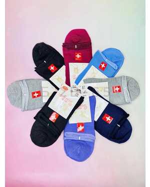 Женские хлопковые тонкие носочки с медицинской резинкой Размер:36-41 Цена за упаковку:10ШТ