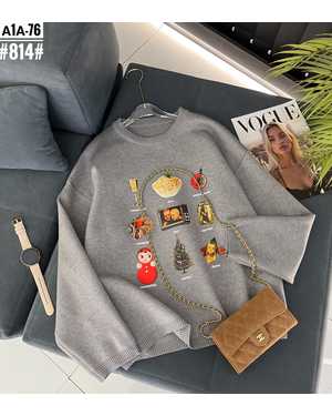 СВИТЕР ТКАНЬ ВЯЗАНЫЙ