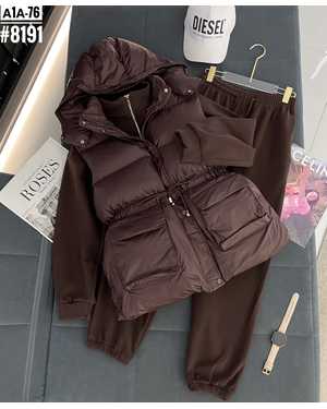 КОСТЮМ ТРОЙКА ТКАНЬ ФАБРИЧНЫЙ КИТАЙ