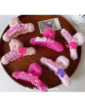 Меховой крабик для волос без выбора