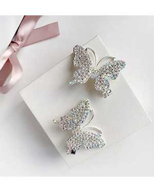 Заколка зажим для волос бабочки 2шт