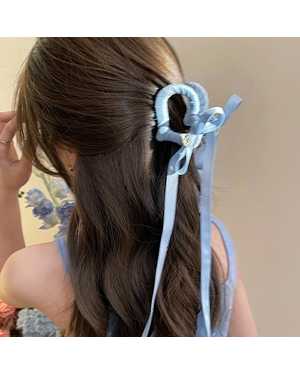 Заколка-краб для волос в в форме сердца