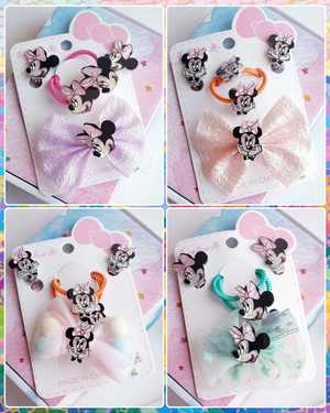 Детский набор Клипсы, заколка, 2 резинки без выбора