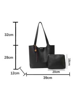 Женская сумка через плечо с косметичкой