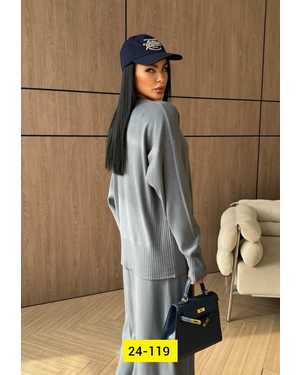 ЖЕНСКИЙ КОСТЮМ ДВОЙКА ТКАНЬ ВЯЗКА