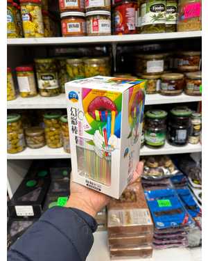 Конфеты йогуртовые трубочки фруктовые Китай В упаковке 35г 20шт