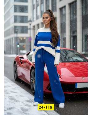 ЖЕНСКИЙ КОСТЮМ ДВОЙКА ТКАНЬ ВЯЗКА