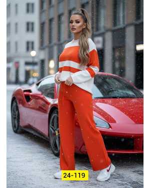 ЖЕНСКИЙ КОСТЮМ ДВОЙКА ТКАНЬ ВЯЗКА