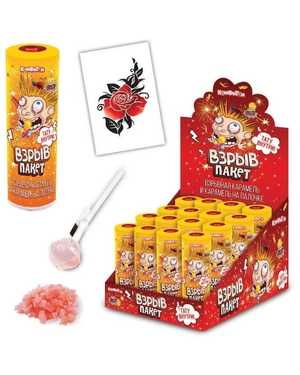 Канди Карамель леденцовая с взрывной карамелью В упаковке 7г 24шт