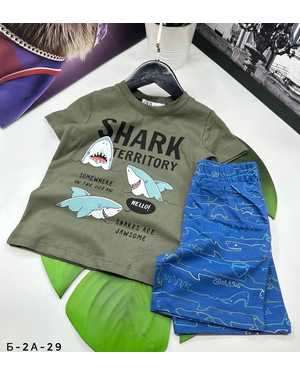 ШОРТЫ С ФУТБОЛКОЙ ТКАНЬ 100% ХЛОПОК