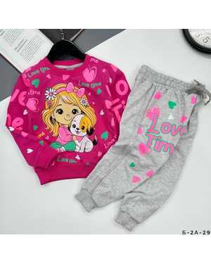 ДЕТСКИЙ КОСТЮМ ДВОЙКА ТКАНЬ 2-Х НИТКА, 100% ХЛОПОК