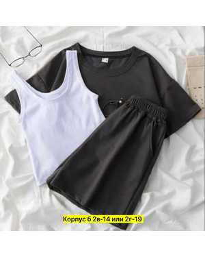 ЖЕНСКИЙ КОСТЮМ ТРОЙКА ТКАНЬ ХЛОПОК