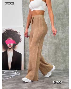 БРЮКИ ТКАНЬ ВЯЗАНЫЙ ЛАПША