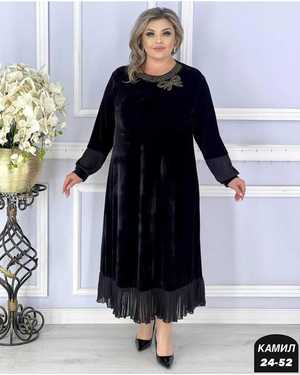 ПЛАТЬЕ ТКАНЬ ЛОМАНЬ ВЕЛЮР