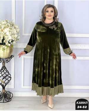 ПЛАТЬЕ ТКАНЬ ЛОМАНЬ ВЕЛЮР