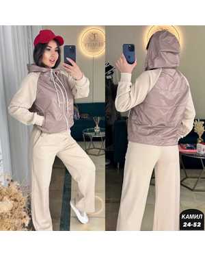 ЖЕНСКИЙ КОСТЮМ ДВОЙКА ТКАНЬ ТЁПЛАЯ ЛАПША + ПЛАЩЁВКА (КОФТА), ТЁПЛАЯ ЛАПША (ШТАНЫ)