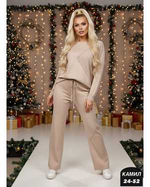 ЖЕНСКИЙ КОСТЮМ ДВОЙКА ТКАНЬ КАШЕМИР С СТРАЗАМИ