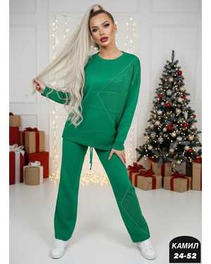 ЖЕНСКИЙ КОСТЮМ ДВОЙКА ТКАНЬ КАШЕМИР С СТРАЗАМИ