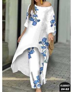 ЖЕНСКИЙ КОСТЮМ ДВОЙКА ТКАНЬ СИНГАПУР + СУБЛИМАЦИЯ